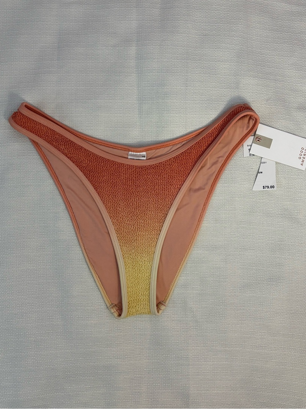 NWT Good American Thong Bikini Bottom Sz S/M -